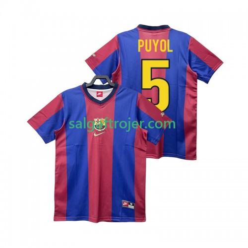 FC Barcelona PUYOL 5 1999 Fodboldtrøjer Retro Hjemmebanesæt 1998 Kort ærmer FC Barcelona PUYOL 5 1999 Fodboldtrøjer Retro Hjemmebanesæt 1998 Kort ærmer